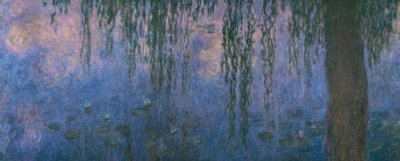 Le Bassin aux nymphéas avec saules, Le Matin aus saules von Claude Monet